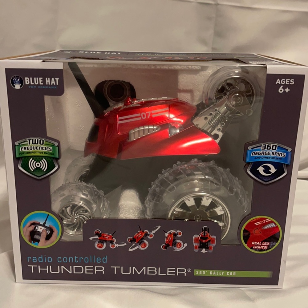 Blue Hat Thunder Tumbler Radio Controlled Car - RED